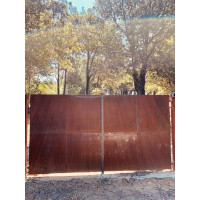 CANCELLO CARRABILE in Ferro CORTEN . Realizzazioni Personalizzate . Cod. 1524