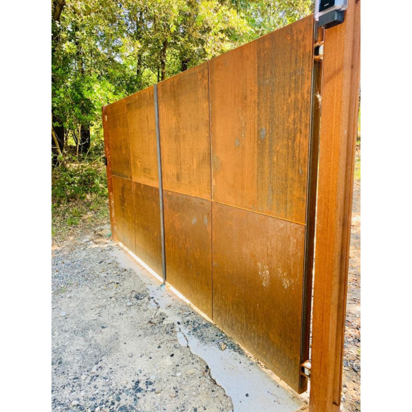 CANCELLO CARRABILE in Ferro CORTEN . Realizzazioni Personalizzate . Cod. 1524