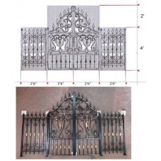 CANCELLO CARRABILE Ferro Battuto . Realizzazioni Personalizzate . cod. 1528 . Detrazioni 50%