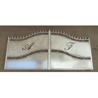 CANCELLO CARRABILE in Ferro Battuto con disegno Laser . Realizzazioni Personalizzate . Cod. 1543