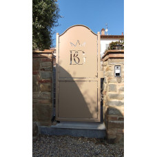 CANCELLO PEDONALE in Ferro con disegno Laser . Realizzazioni Personalizzate . Cod. 1545