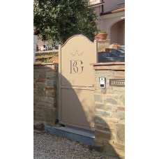 CANCELLO PEDONALE in Ferro con disegno Laser . Realizzazioni Personalizzate . Cod. 1545