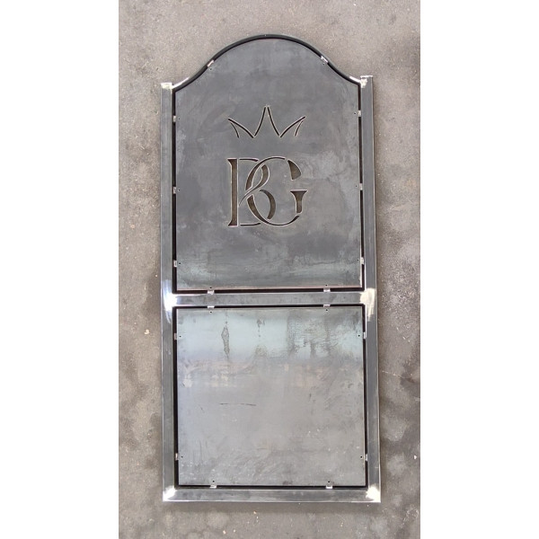 CANCELLO PEDONALE in Ferro con disegno Laser . Realizzazioni Personalizzate . Cod. 1545