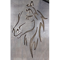 CANCELLO CARRABILE in Ferro con disegno Laser . Realizzazioni Personalizzate . Cod. 1546