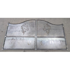 CANCELLO CARRABILE in Ferro con disegno Laser . Realizzazioni Personalizzate . Cod. 1546