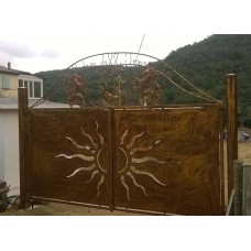 CANCELLO CARRABILE Ferro Design con taglio laser . Realizzazioni Personalizzate . cod. 1510 . Detrazioni 50%