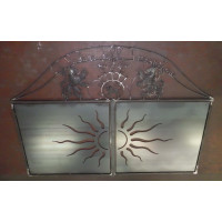 CANCELLO CARRABILE in Ferro con disegno Laser . Realizzazioni Personalizzate . Cod. 191