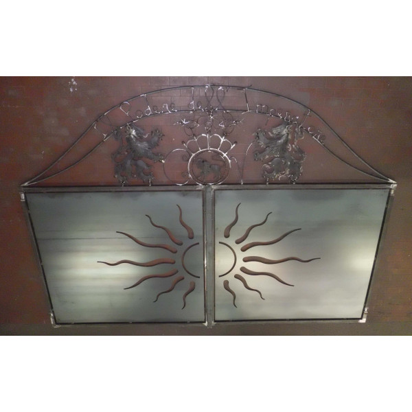 CANCELLO CARRABILE in Ferro con disegno Laser . Realizzazioni Personalizzate . Cod. 191