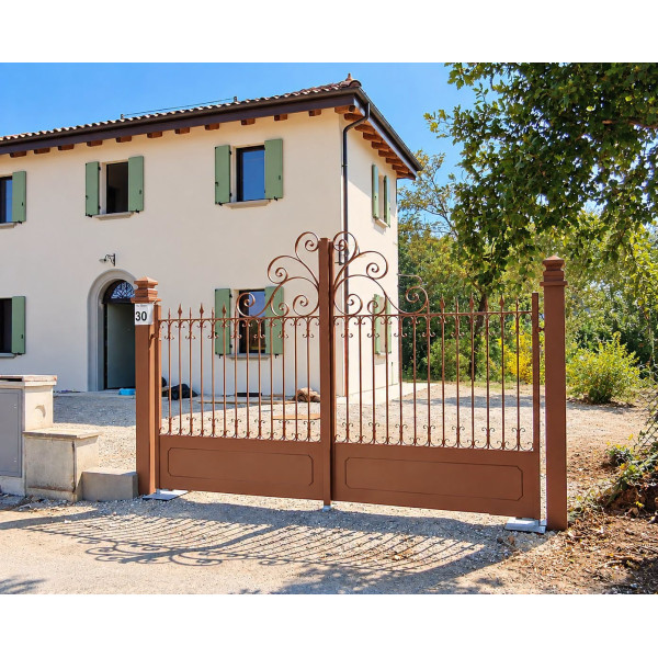 CANCELLO CARRABILE in Ferro Battuto . Realizzazioni Personalizzate . Cod. 2106 CANCELLO CARRABILE in Ferro Battuto . Realizzazioni Personalizzate . Cod. 2106
