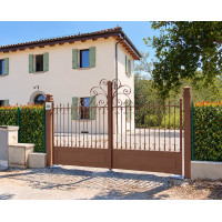 CANCELLO CARRABILE in Ferro Battuto . Realizzazioni Personalizzate . Cod. 2106 CANCELLO CARRABILE in Ferro Battuto . Realizzazioni Personalizzate . Cod. 2106