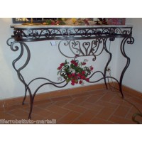 Wrought Iron Consolle Etagere Furniture. Personalised Executions. 322