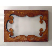CORNICE design Laser FERRO Battuto per Specchio o Foto con o senza LED . Realizzazioni Personalizzate . 830