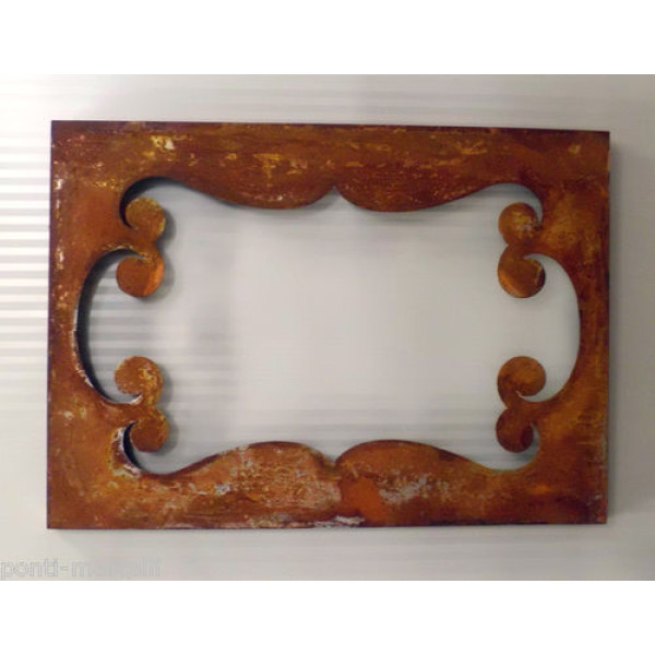 CORNICE design Laser FERRO Battuto per Specchio o Foto con o senza LED . Realizzazioni Personalizzate . 830