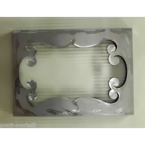 CORNICE design Laser FERRO Battuto per Specchio o Foto con o senza LED . Realizzazioni Personalizzate . 830