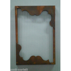 CORNICE design Laser FERRO Battuto per Specchio o Foto con o senza LED . Realizzazioni Personalizzate . 836