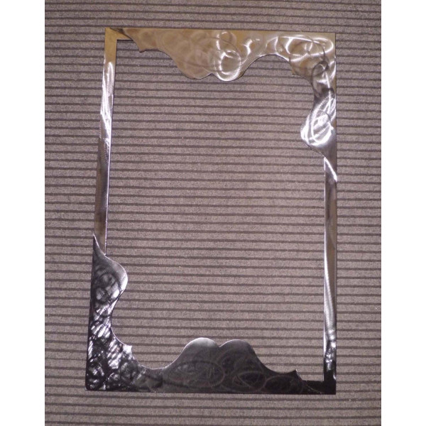 CORNICE design Laser FERRO Battuto per Specchio o Foto con o senza LED . Realizzazioni Personalizzate . 836