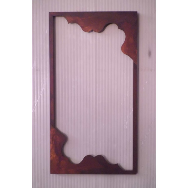 CORNICE design Laser FERRO Battuto per Specchio o Foto con o senza LED . Realizzazioni Personalizzate . 836
