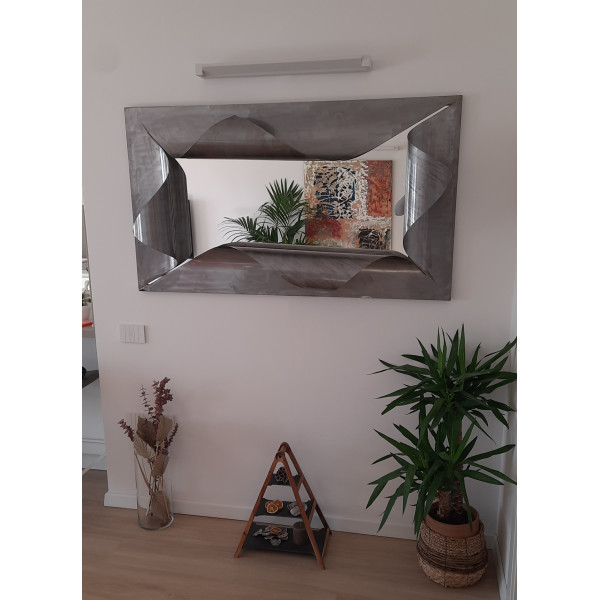 CORNICE design FERRO Battuto per Specchio o Foto con o senza LED . Realizzazioni Personalizzate . 849