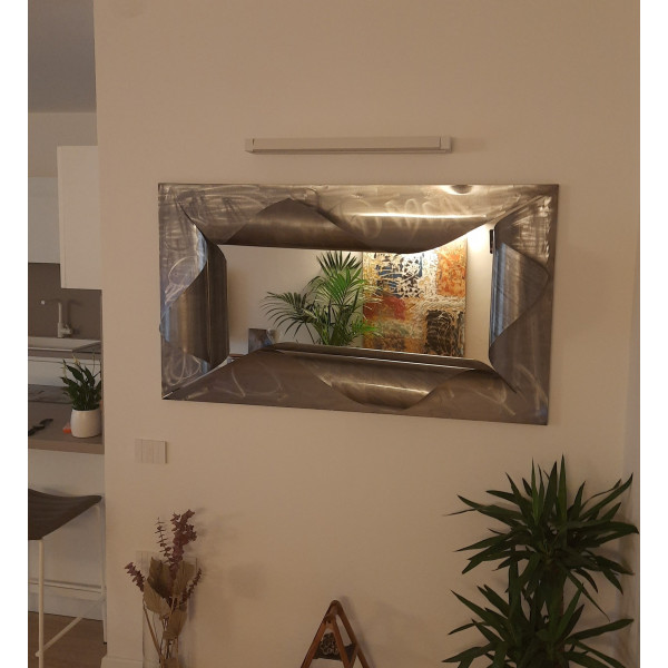 CORNICE design FERRO Battuto per Specchio o Foto con o senza LED . Realizzazioni Personalizzate . 849