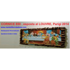 CORNICE design FERRO BATTUTO per Specchio o Foto con o senza LED . Realizzazioni Personalizzate . 850