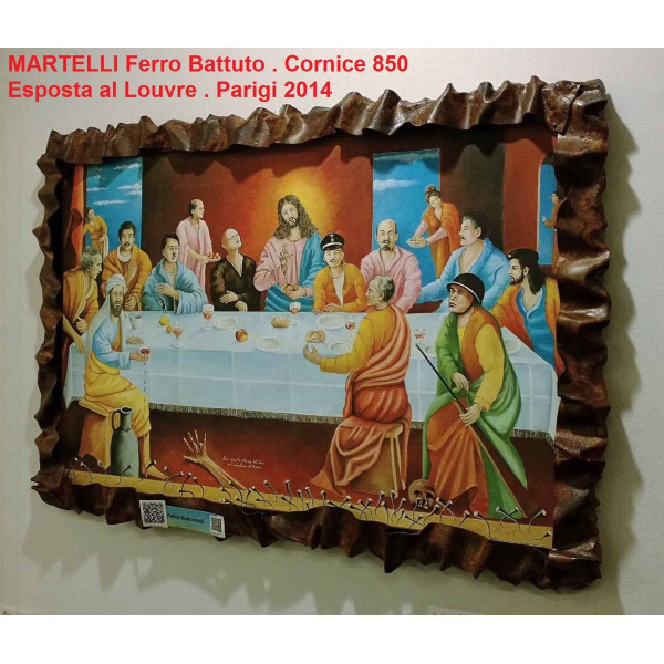 CORNICE design FERRO BATTUTO per Specchio o Foto con o senza LED . Realizzazioni Personalizzate . 850