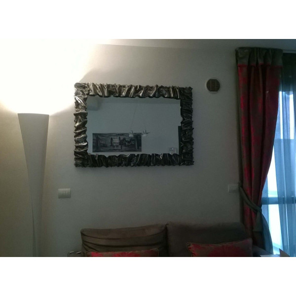 CORNICE design FERRO BATTUTO per Specchio o Foto con o senza LED . Realizzazioni Personalizzate . 850