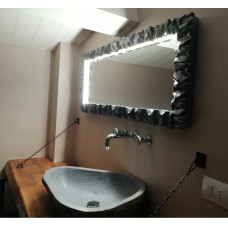 CORNICE design FERRO BATTUTO per Specchio o Foto con o senza LED . Realizzazioni Personalizzate . 850