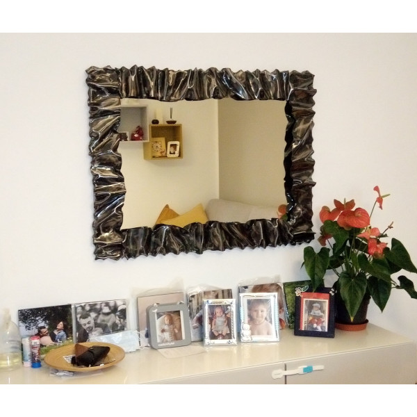 CORNICE design FERRO BATTUTO per Specchio o Foto con o senza LED . Realizzazioni Personalizzate . 850