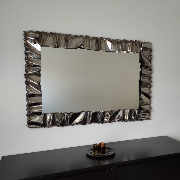 CORNICE design FERRO BATTUTO per Specchio o Foto con o senza LED . Realizzazioni Personalizzate . 850