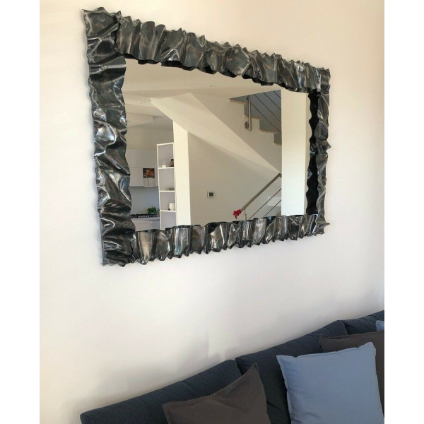 CORNICE design FERRO BATTUTO per Specchio o Foto con o senza LED . Realizzazioni Personalizzate . 850