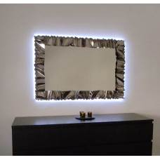 CORNICE design FERRO BATTUTO per Specchio o Foto con o senza LED . Realizzazioni Personalizzate . 850