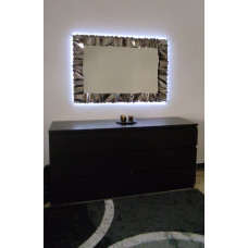 CORNICE design FERRO BATTUTO per Specchio o Foto con o senza LED . Realizzazioni Personalizzate . 850