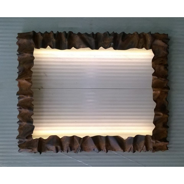 CORNICE design FERRO BATTUTO per Specchio o Foto con o senza LED . Realizzazioni Personalizzate . 850