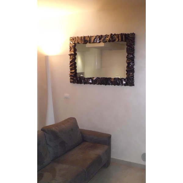 CORNICE design FERRO BATTUTO per Specchio o Foto con o senza LED . Realizzazioni Personalizzate . 850