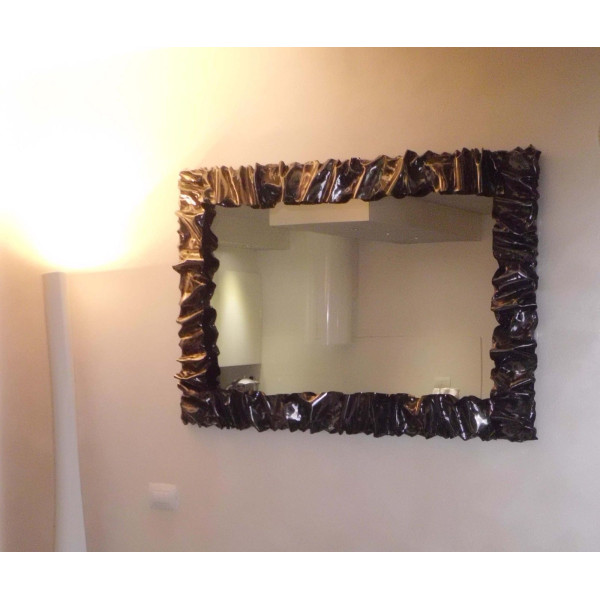 CORNICE design FERRO BATTUTO per Specchio o Foto con o senza LED . Realizzazioni Personalizzate . 850