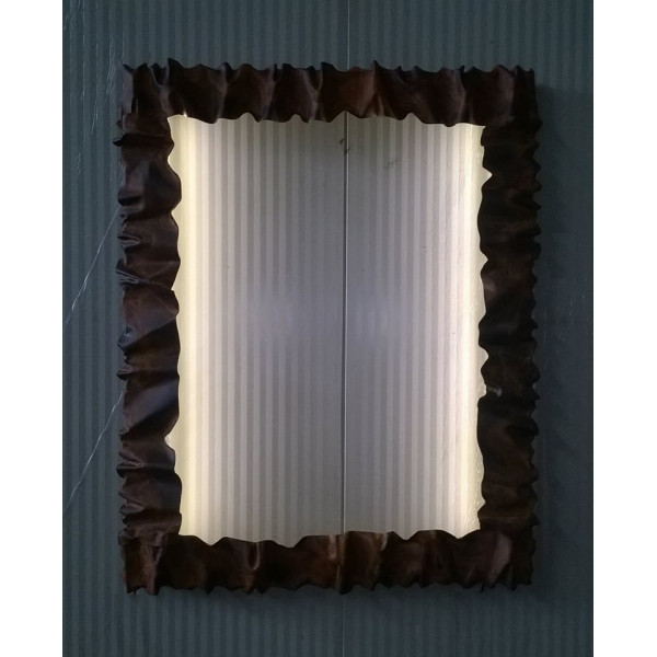 CORNICE design FERRO BATTUTO per Specchio o Foto con o senza LED . Realizzazioni Personalizzate . 850