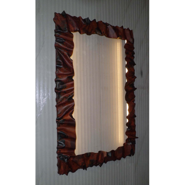 CORNICE design FERRO BATTUTO per Specchio o Foto con o senza LED . Realizzazioni Personalizzate . 850