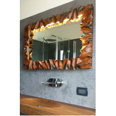 CORNICE design FERRO BATTUTO per Specchio o Foto con o senza LED . Realizzazioni Personalizzate . 850