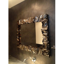 CORNICE design FERRO BATTUTO per Specchio o Foto con o senza LED . Realizzazioni Personalizzate . 850