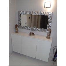 CORNICE design FERRO BATTUTO per Specchio o Foto con o senza LED . Realizzazioni Personalizzate . 850