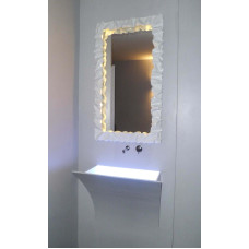 CORNICE design FERRO BATTUTO per Specchio o Foto con o senza LED . Realizzazioni Personalizzate . 850