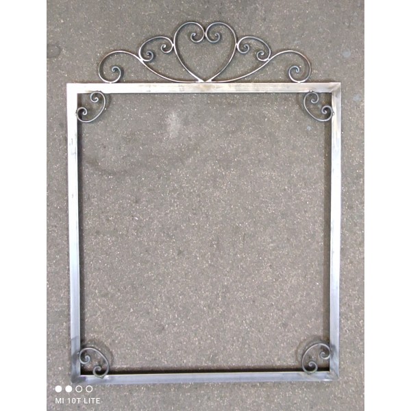 CORNICE design FERRO BATTUTO per Specchio o Foto con o senza LED . Realizzazioni Personalizzate . 1600 
