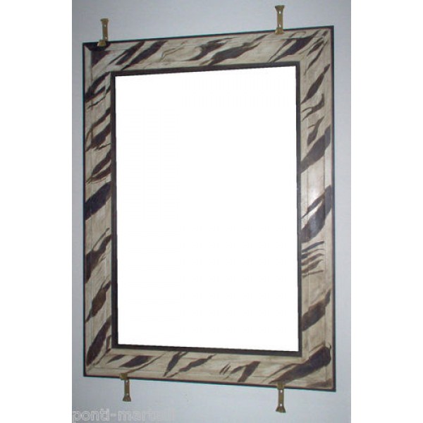 CORNICE design FERRO BATTUTO per Specchio o Foto senza LED . cm 115 x 155 . 825