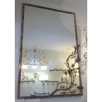 Frame design WROUGHT IRON for mirror or photos with or without LED. Personalised Executions. 826