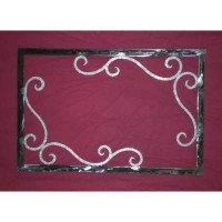 Frame design WROUGHT IRON for mirror or photos without LED. cm 90 x 60 . 829