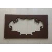 Frame design WROUGHT IRON for mirror or photos without LED. cm 110 x 60 . 830