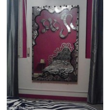 Frame design WROUGHT IRON for mirror or photos with or without LED. Personalised Executions. 835