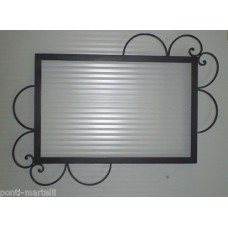Frame design WROUGHT IRON for mirror or photos with or without LED. Personalised Executions. 841