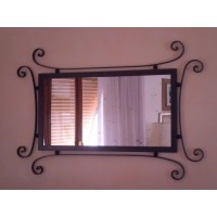 Frame design WROUGHT IRON for mirror or photos with or without LED. Personalised Executions. 844