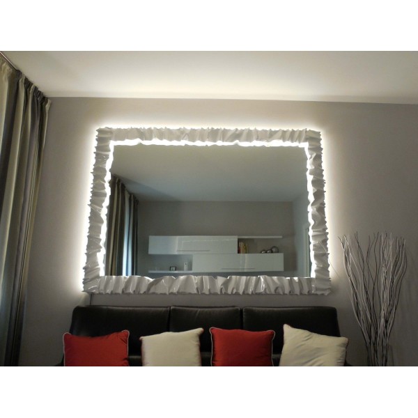 CORNICE design FERRO BATTUTO per Specchio o Foto con o senza LED . Realizzazioni Personalizzate . 850 